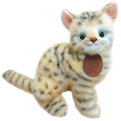 Brinquedo de Pelúcia Original Boeki Gracioso Gato de Bengala Sentado L16 x P11 x A23cm Gato San-Ei (Feito no Japão) I-7553