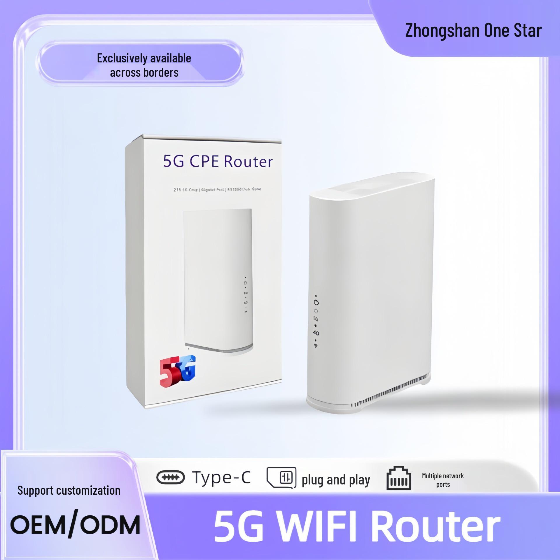 

5G Wireless Dual-Band WIFI6 Router with Gigabit Ethernet & Voice, NR200 US Power Supply