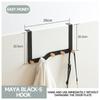 Hangers Door Back Coat Storage Rack Clothes Jacket For Entryway Bedroom