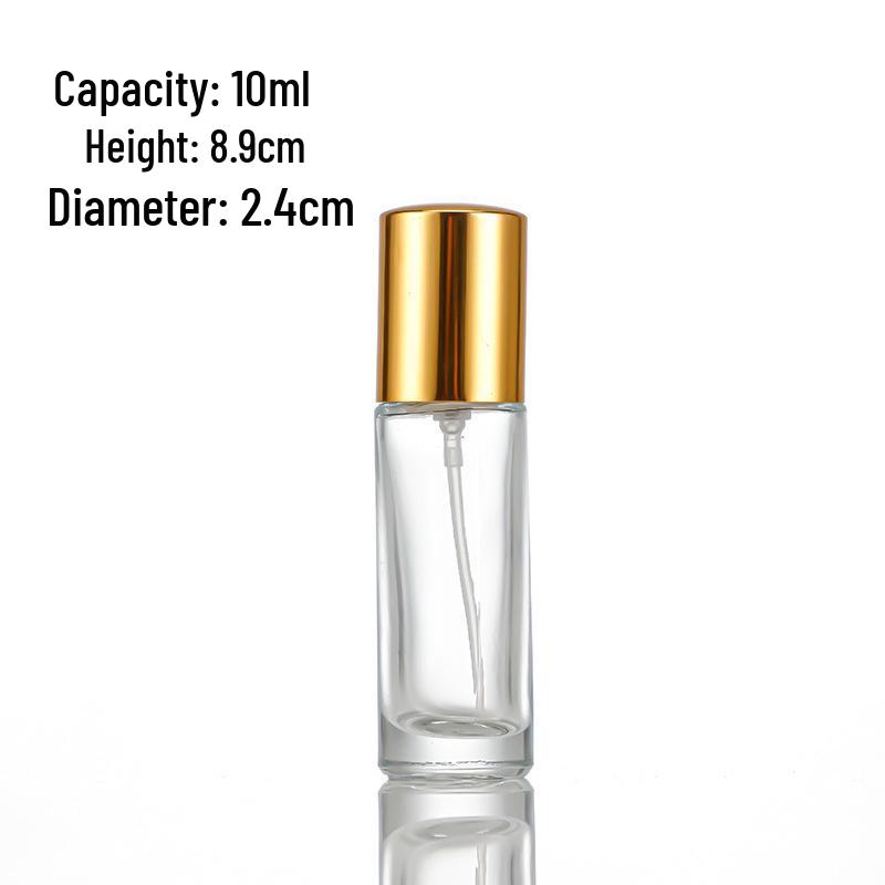 10mL Glass Perfume Spray Bottle - Cosmetic Sample Decanter