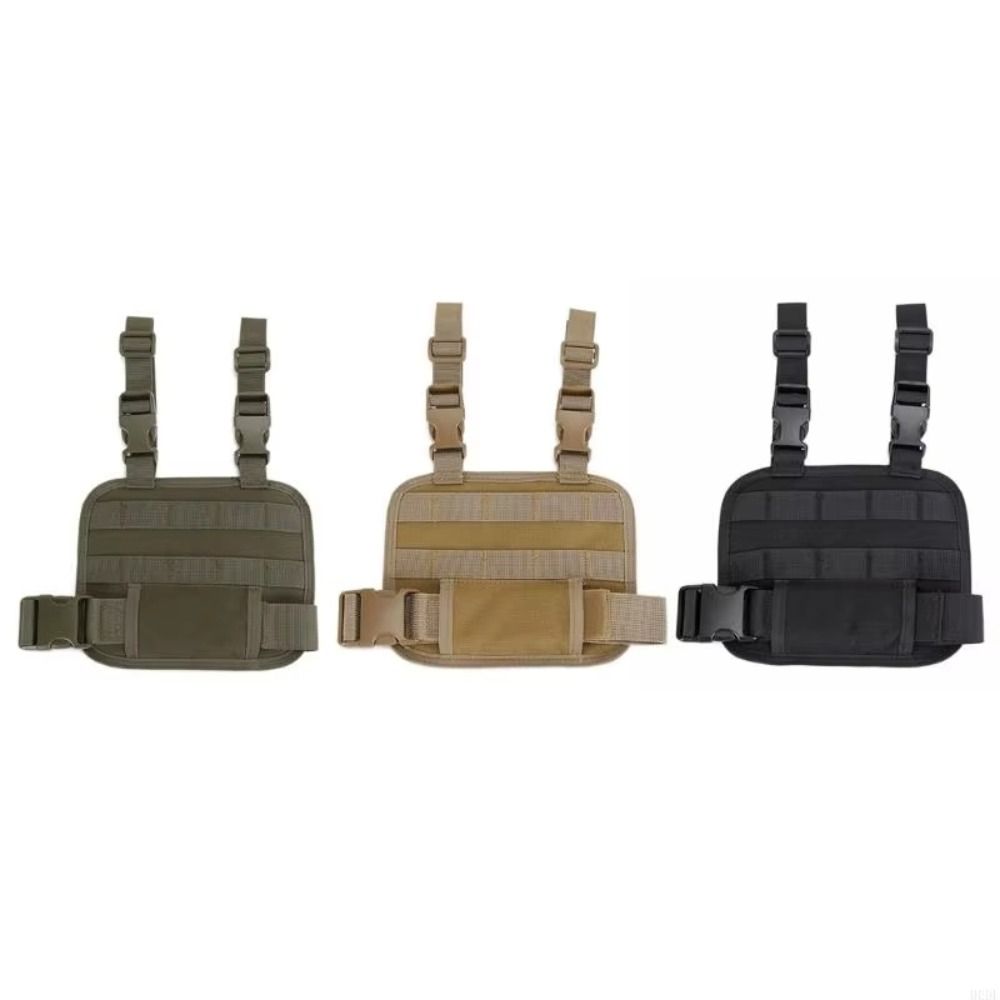 Quick Release Buckle Thigh Strap Pouch Adjustable Thigh Rig Panel Drop Leg Platform  Men Male