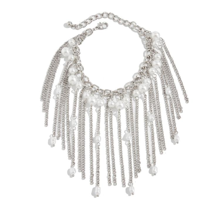 

Irregular Beaded Fringe Bracelet Craft Of Imitation Pearls For Gift Giving