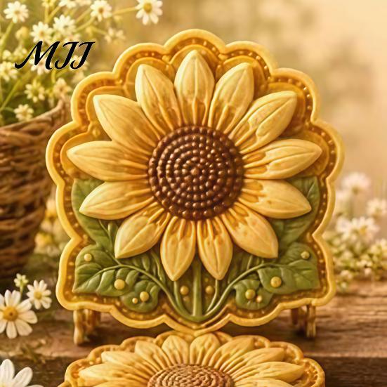 Fun Kitchen Gadgets for Families Spring Garden Mini Pie Mold, Food-Grade Silicone Cookie Cutter DIY Pastoral Style Cake Decorating Tools