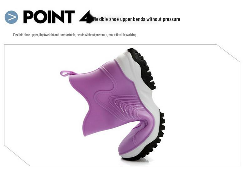 Stylish Women's Autumn/Winter Waterproof Short Rain Boots: Non-Slip, Lightweight Rubber Shoes for Car Washing, Shopping, and Kitchen.