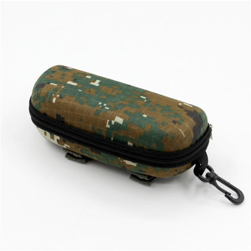 Étui à Lunettes Tactique Étuis Portables pour Lunettes de Vue Boîte à Lunettes Camouflage Support de Lunettes Mode Accessoire pour Lunettes Avec Fermeture Éclair