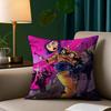 C-Coraline Anime Pillow Case Anti-Dustmite Pillowcase Invisible Zipper Silky Short Plush Sofa Cushion Cover