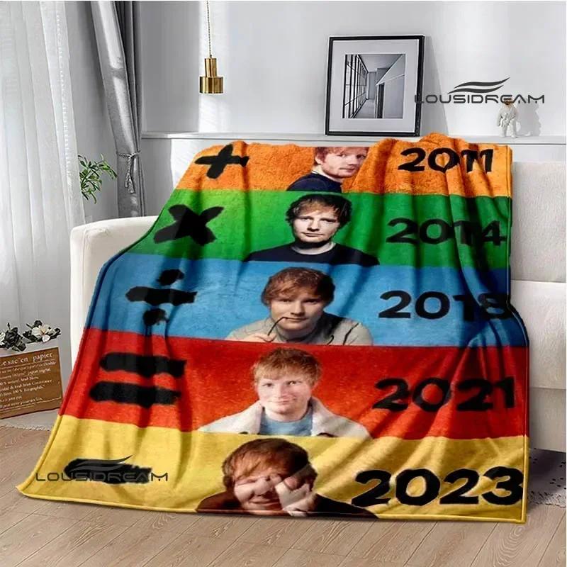 Sänger Ed Sheeran bedruckte Decke Warme Flanelldecken Weiche und bequeme Decke Bettwäsche Decken für Betten Geburtstagsgeschenk