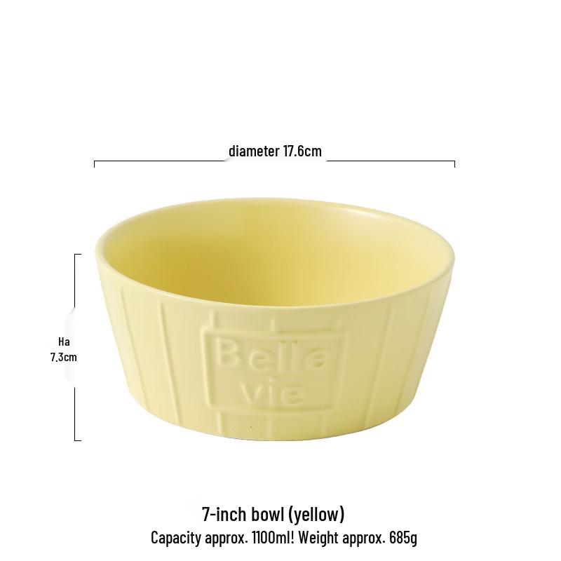 ZISIZ Cartoon Enamel Breakfast Bowl
