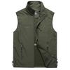 Herren Frühling Sommer Outdoor Freizeit Gilet Schnelltrocknende Weste Schlichte Mode Stehkragen Fotografie Weste