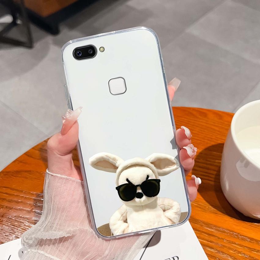 For Vivo X20 Plus X30 X60 X70 X80 Pro X50 Lite Phone Case Cute Panda Pattern Transparent Silicone Dustproof Protective Soft Back Cover For Vivo Casing