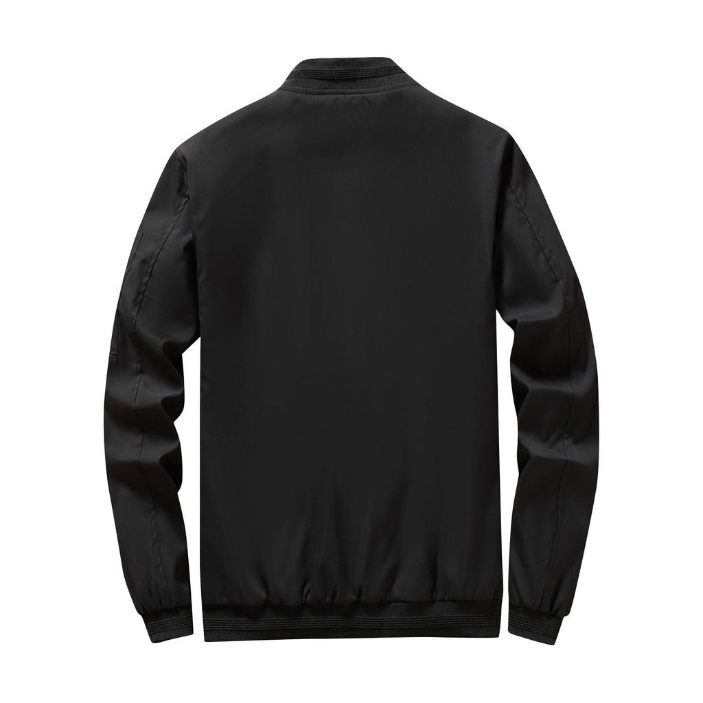 Spring And Youth Men's Stand Collar Zipper Casual Jacket Men's Coat