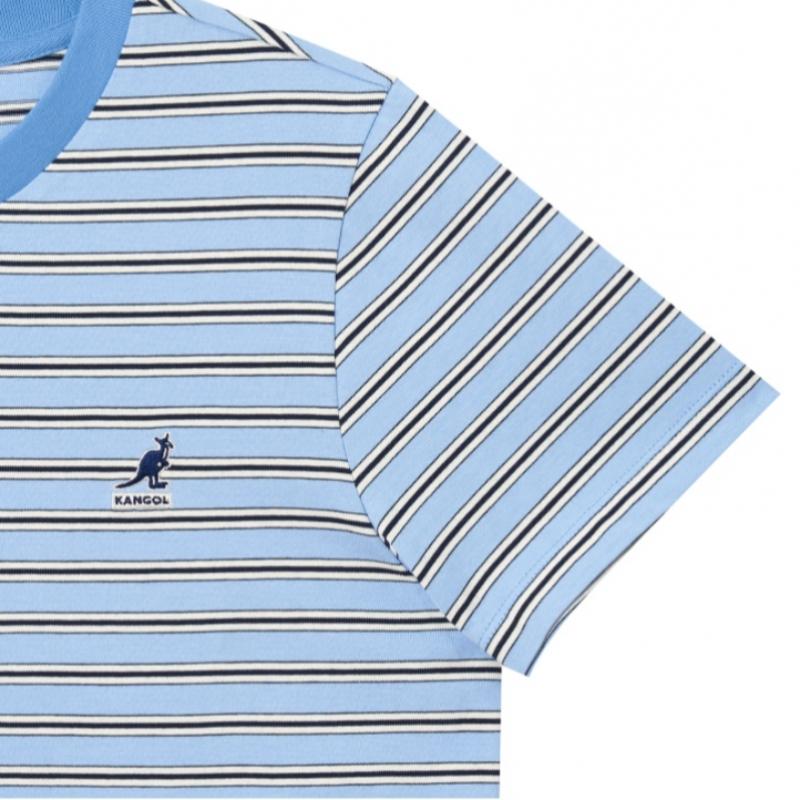 Kangol Women S MulTi STripe T ShirT 2844 lighT Blue