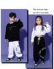 Kids' Hip Hop Dance Outfits: Boys & Girls Spring/Autumn Performance Wear with Crop Tops and Sweatpants