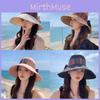 Bohemian Style Floppy Hat With Breathable Cotton For Summer Outdoor Travel