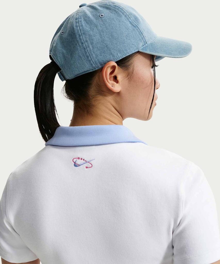 Nike Sportswear Short Sleeve Polo Crop Top W - White / Ir7565-100