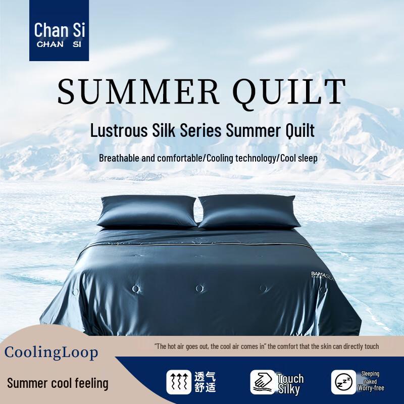 Chansi Glossy Silk Blend Summer Quilt