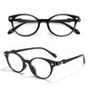 Fashionable Retro Reading Glasses for Women Anti Blue Light Ultra Light Anti Fatigue Oval Frame Glasses