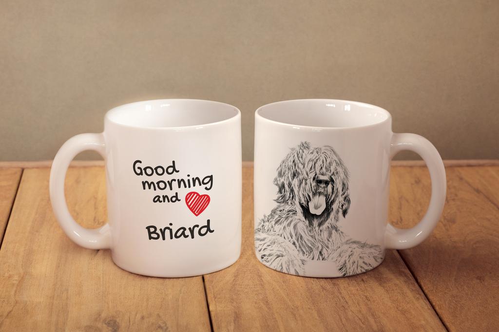 Briard, Berger de Brie – Cup with a dog, personalized cup with a print | Art-Dog
