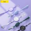 Pisen Retractable 3-in-1 Fast Charging Cable