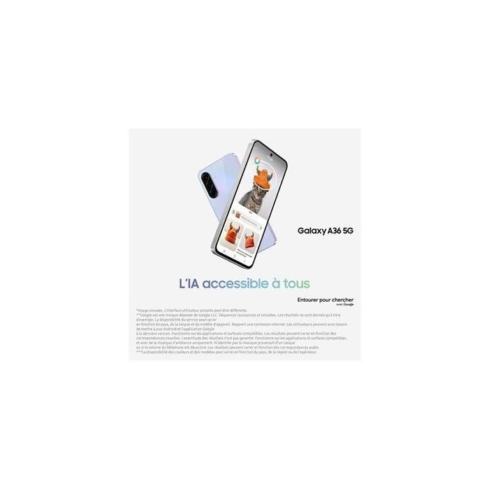 SAMSUNG Galaxy A36 5G Smartphone 128 Go Noir