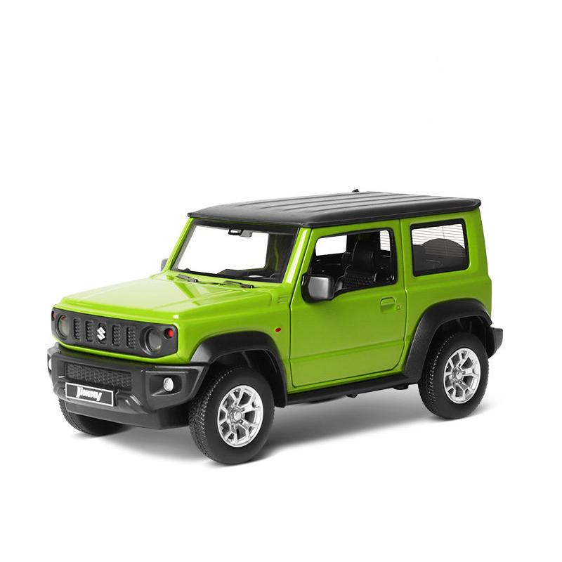 

1:26 Suzuki JIMNY 2018 SUV Alloy Car Toy Car Metal Collection Model Car Sound and light Toys For Children зелёный