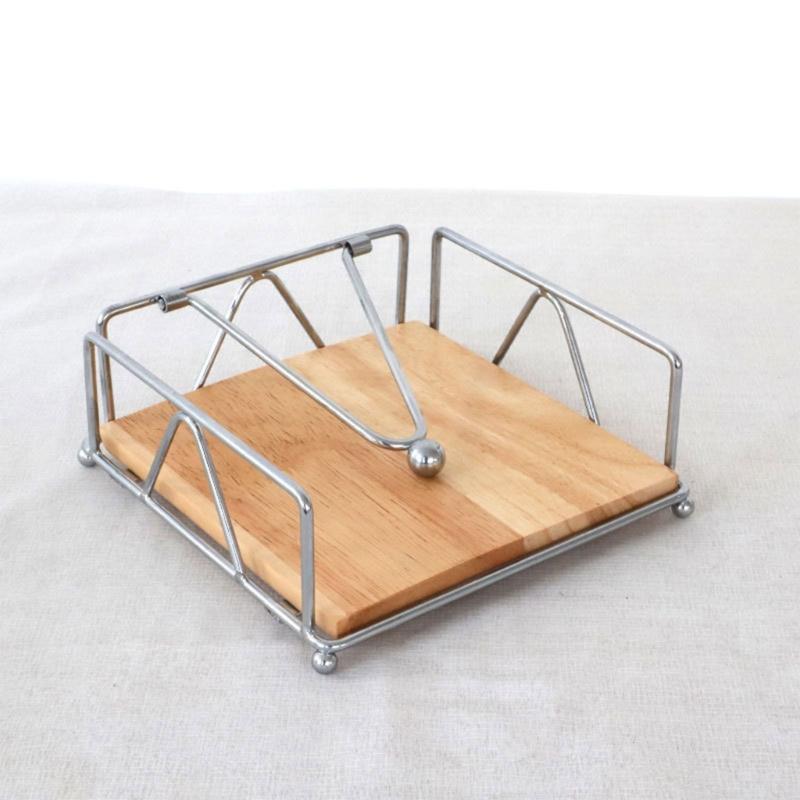 Flat Paper Holder Kitchen  Paper Holder with Tension Arm Tissue Paper Dispenser for Countertop Table