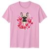 French Bulldog Puppy Love Hearts Unisexs TShirt French Bulldog Dogs