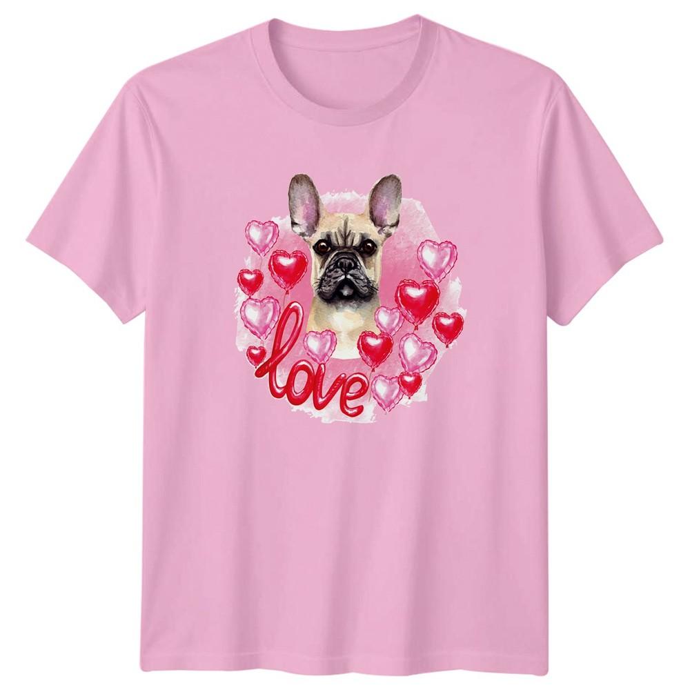French Bulldog Puppy Love Hearts Unisexs TShirt French Bulldog Dogs