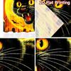 2D flat printing 2pcs Curtain Black Cat Halloween Bats Digital Printed Polyester Drapes All Season Party & Holiday Decor Perfect