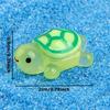 20pcs Glow-in-the-Dark 3D Turtle Figurines - Ideal for DIY Crafts, Party Favors & Decorations