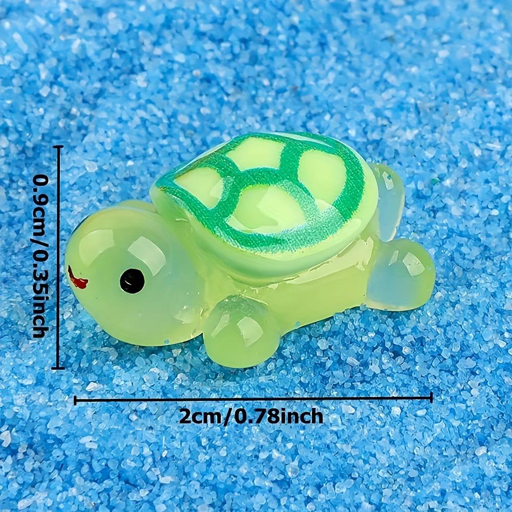 20pcs Glow-in-the-Dark 3D Turtle Figurines - Ideal for DIY Crafts, Party Favors & Decorations