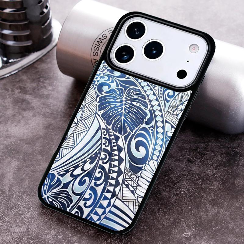 Maori Tribal Samoan Polynesian Soft Phone Case for iPhone 17 16 15 Pro Max Air 14 13 12 11 Plus Shockproof Capa Cover