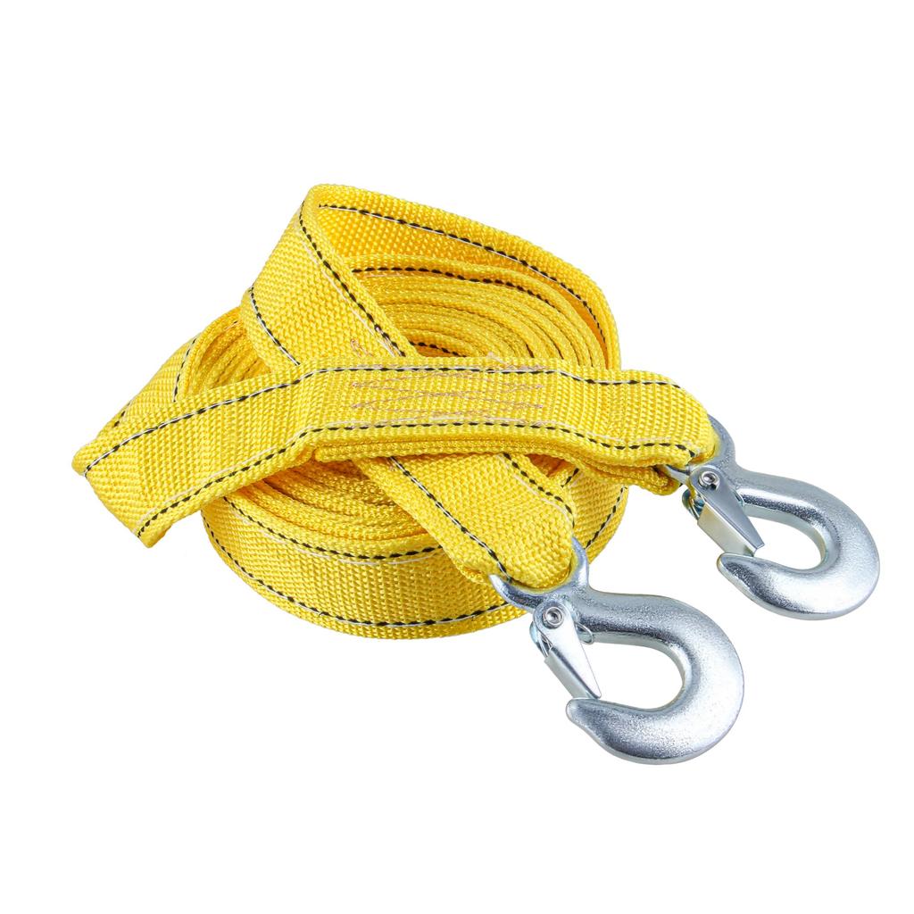 KITISUNI Tow Rope, 16.4 Ft (4 M), Car Towing Belt, Prevents Rolling Off, Includes