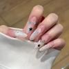 Verlaufende Bernstein-Goldfolie Abnehmbare Nagelsticker - Herbst/Winter-Kollektion