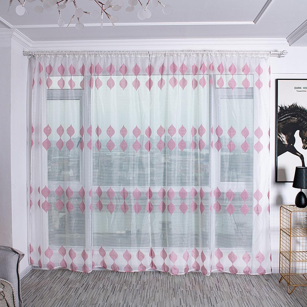 Anti mosquito Super Soft Sheer Voile Drape Window Curtains Livling Room Decor