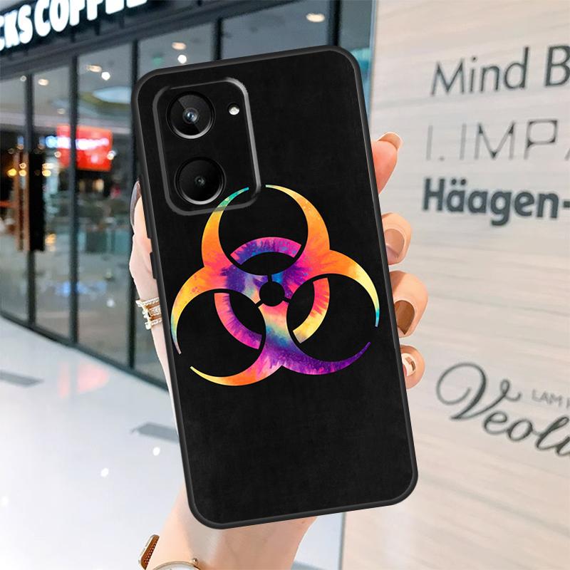 Biohazard Symbol Logo Case For Realme 15 Pro 12 11 13 14 Pro Plus GT6 GT7 C55 C51 C53 C25 C63 C61 C65 C67 C71 C75