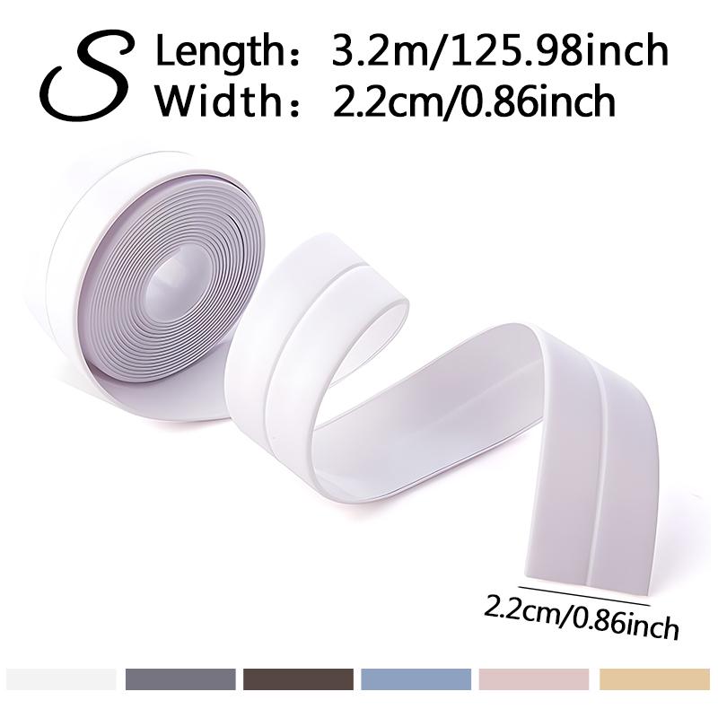 1PC S Size Bathroom Waterproof Wall Stickers Sealing Tapes 2.2cm Width Self Adhesive Anti Mold Tape Bathroom Kitchen Supply ZYF