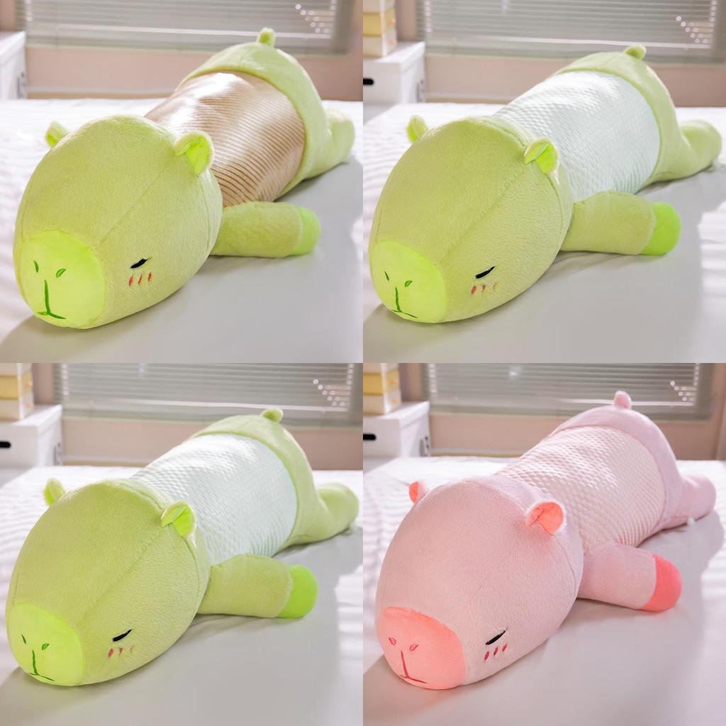 Cute Capybara Embroidered Plush Pillow For Girls And Boys Sleeping Bedside Cushion Support