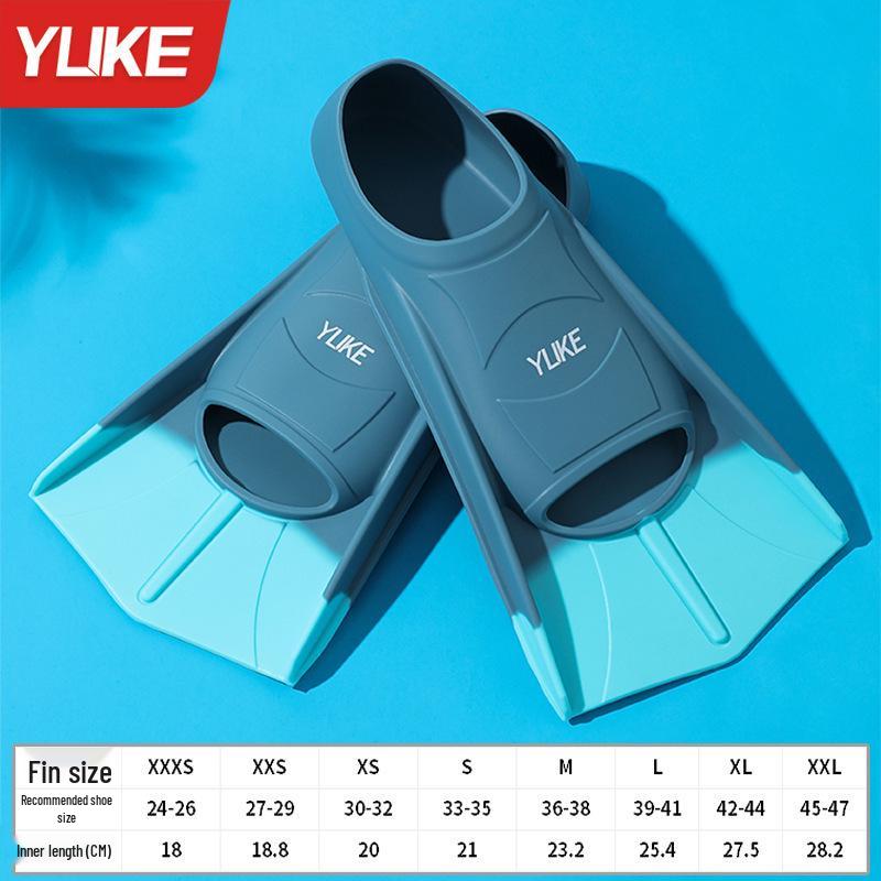 Unisex Silicone Swimming Fins for Adults & Kids - Ideal for Diving, Breaststroke, Freestyle Training