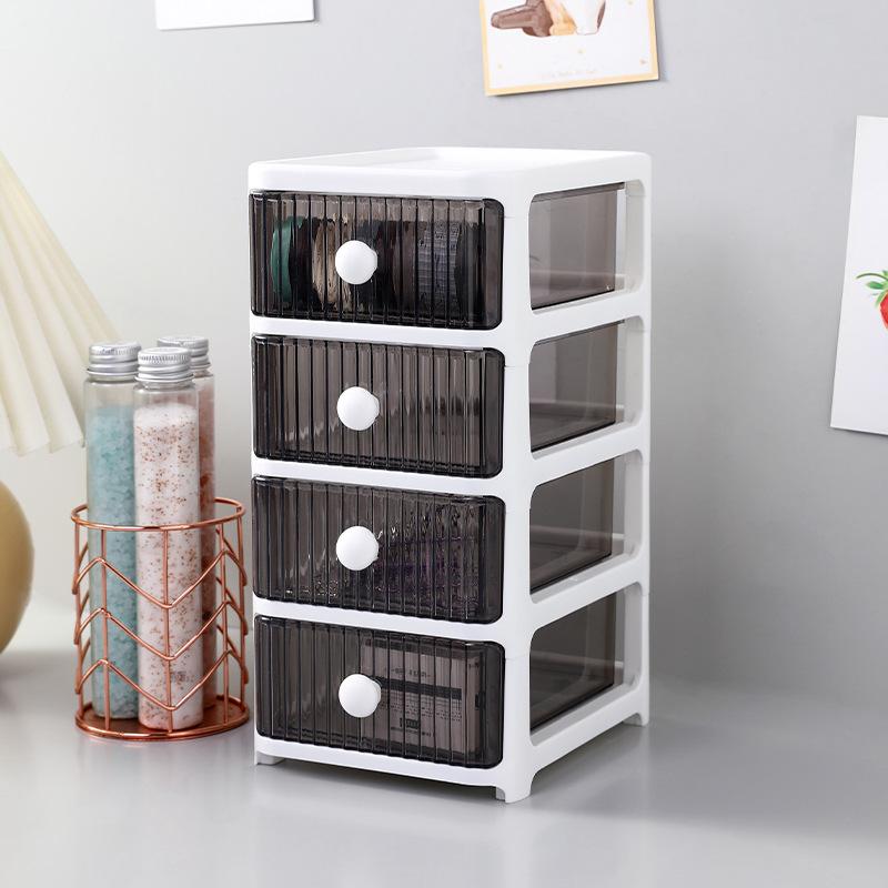 Desktop-Aufbewahrungsbox Multifunktionale mehrschichtige Schubladenaufbewahrungsschrank Kosmetik Student Schreibwaren Kleinigkeiten Aufbewahrungsbox