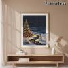 5D Diamond Painting Kit Christmas Snowman Santa Winter Scene Drill Canvas Art DIY Rhinestone Craft for Bedroom Living Room Wall Decoration