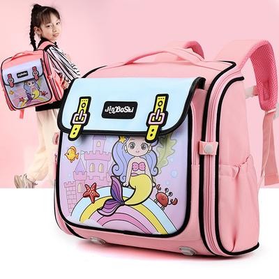 Children's Spine Backpack, Burden Reduction Backpack, Fashionable and Cute Cartoon Large-capacity Primary School Schoolbag
