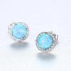PAG&MAG S925 Silver Opal Zircon Fashion Earrings for Women