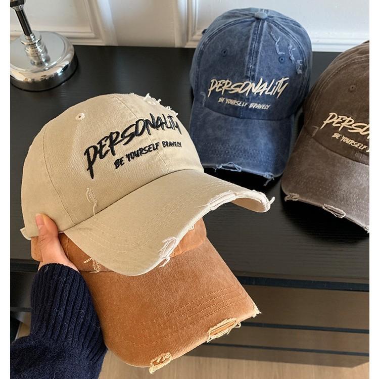 Embroidery Letter Personalitu Classic Cap Protection Breathable Material Cotton
