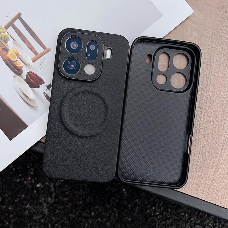 Für OPPO Find X9 Pro X9 Hülle Magnetisch PU Einfaches Leder + PC Anti-Rutsch Ultra Dünne Abdeckung für Oppo Find X 9