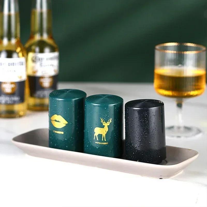 Bottle Opener Magnetic Creative Automatic Beer Kitchen Press Lid Beer Corkscrew Tools Portable Kitchen Accessories Bar Gadgets