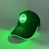 LED Leuchtender Totenkopf Baseballkappe Blinkende Leuchtende Halloween Partykappe Niedliche Logo-Kappe für Damen Herren Hip-hop Club Auftrittsbedarf