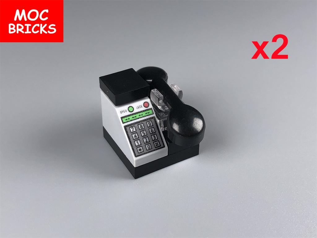 Ungiftige Moc Bausteine Horror Stadt Gold Silber Geldpistole Münzen Dollar Tasche Aktenkoffer 4cm Figur Polizei Zubehör Baustein Kinder Spielzeug