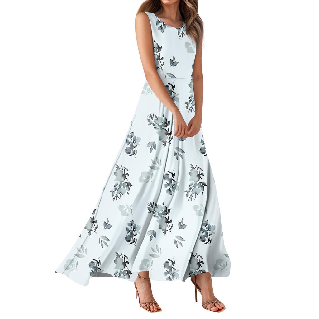 Rochii de vară pentru femei, rochii maxi casual, rochii maxi florale drăguțe, rochii pentru invitați la nuntă, rochii lejere din șifon