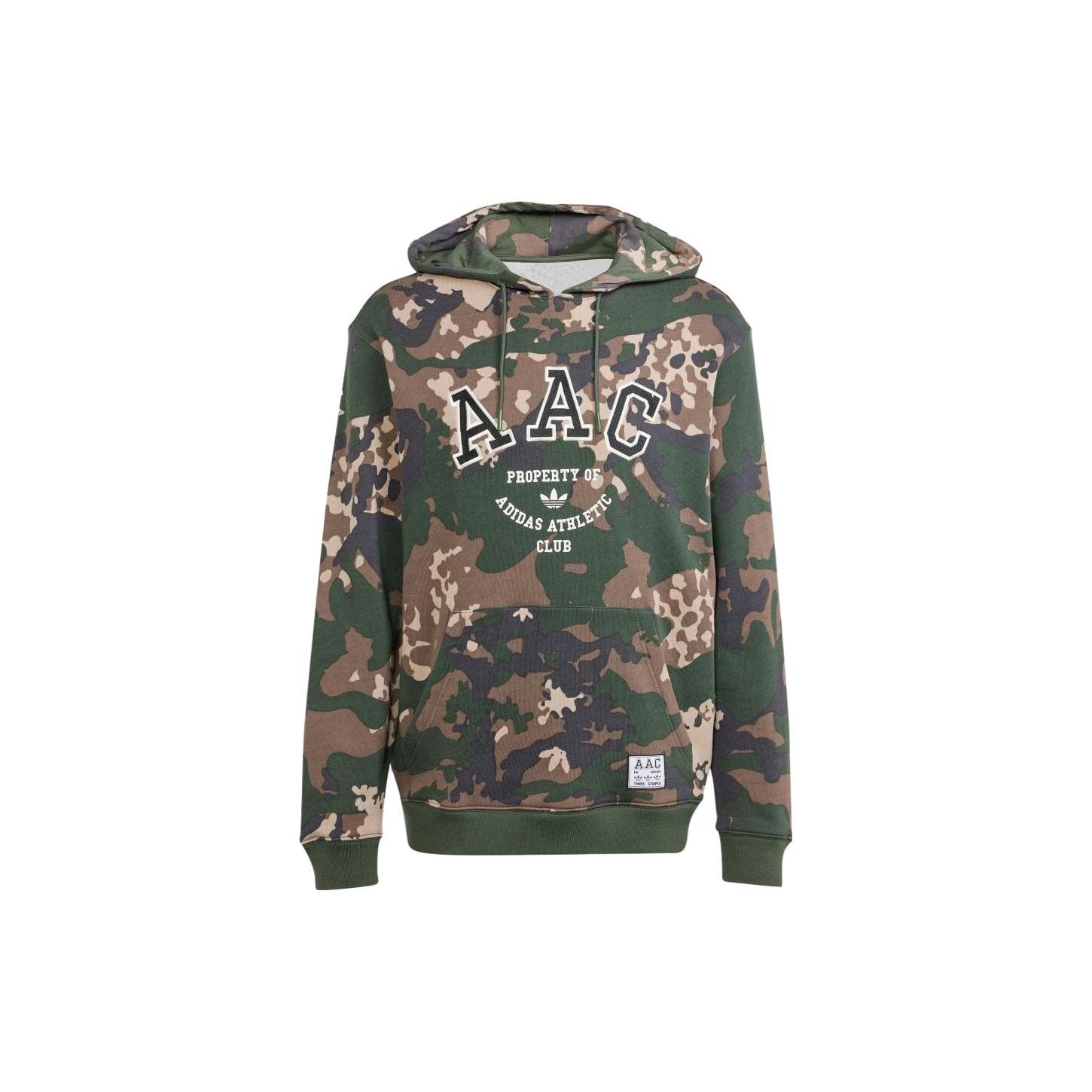 adidas Originals Men s Camouflage Athletic Club Hoodie IR9476 S